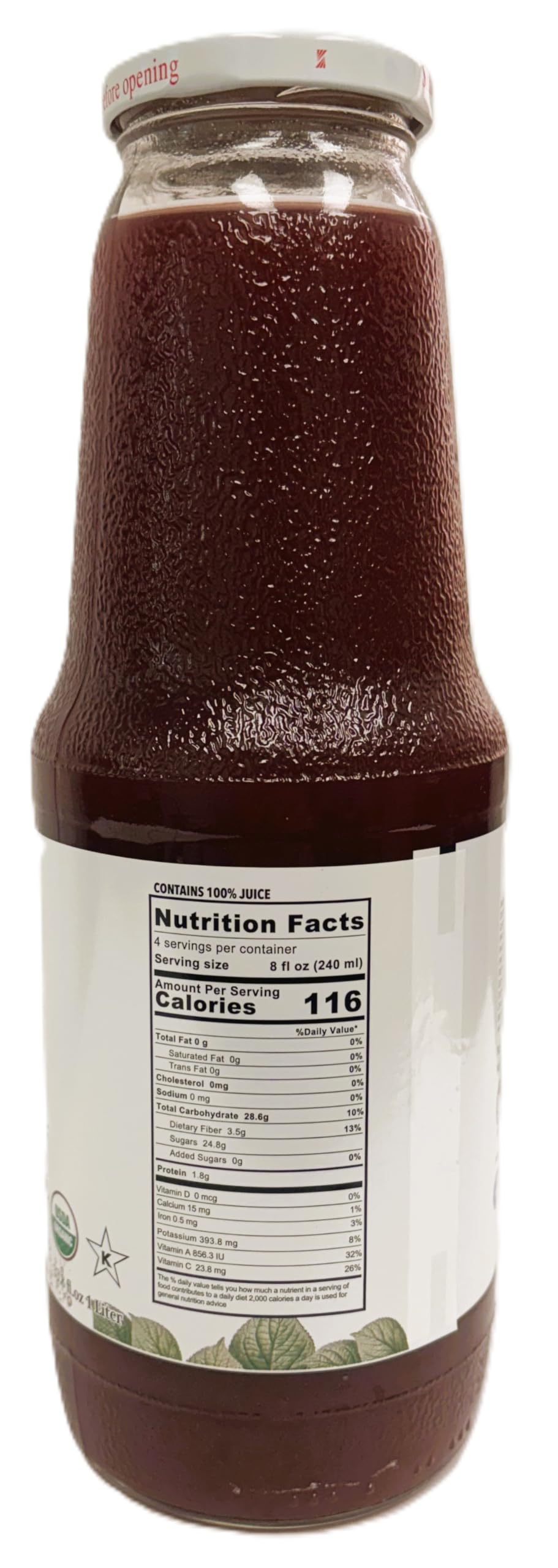Bold tart flavor idea from Anna and Sarah juice in a glass.