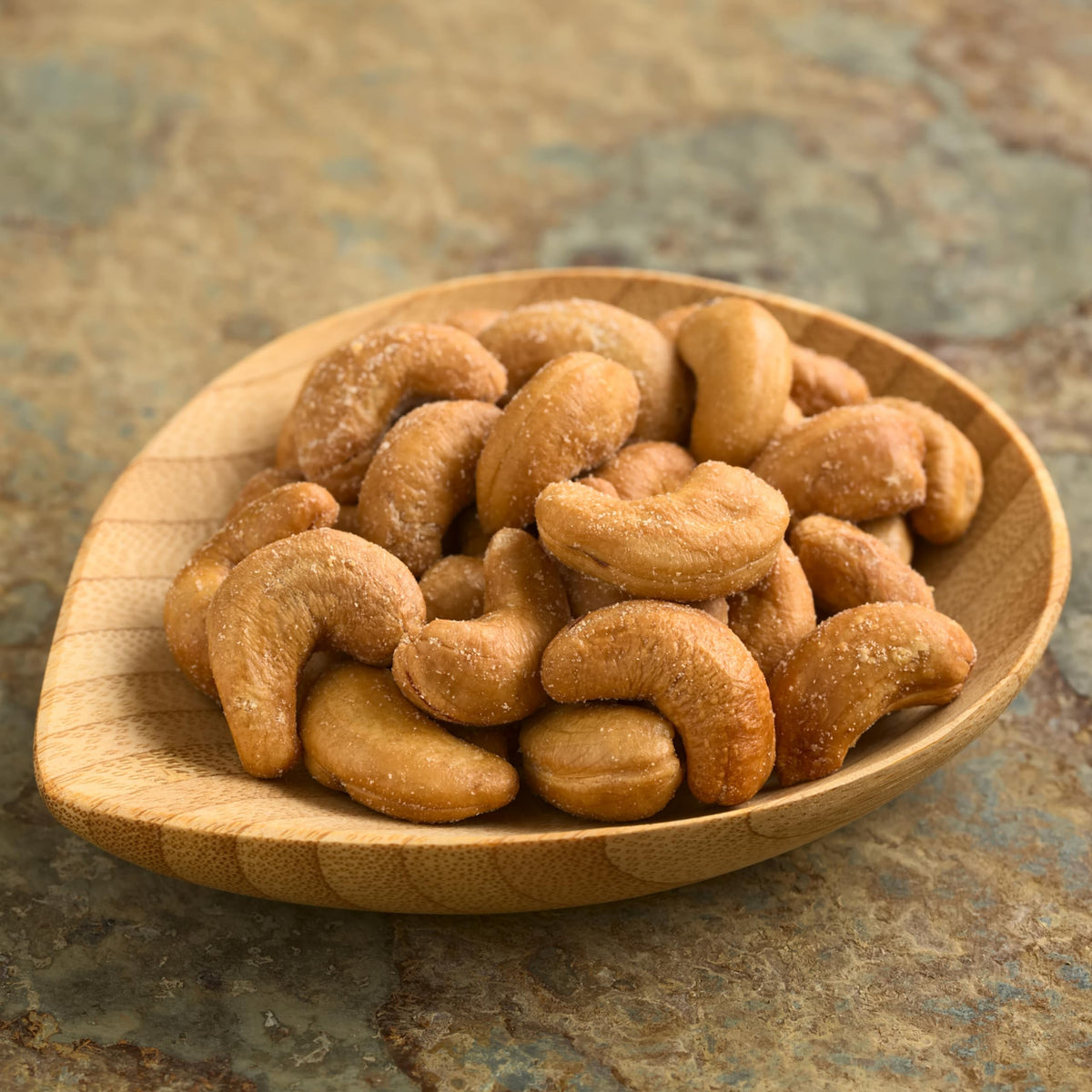 Anna and Sarah cashews on a kitchen shelf for quick, healthy snacking at home.