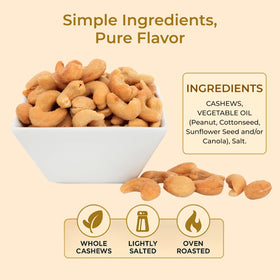 Snack time moment with Anna and Sarah roasted salted cashews, everyday treat.