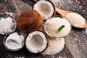 Anna and Sarah coconut cooking ingredient ready for recipes