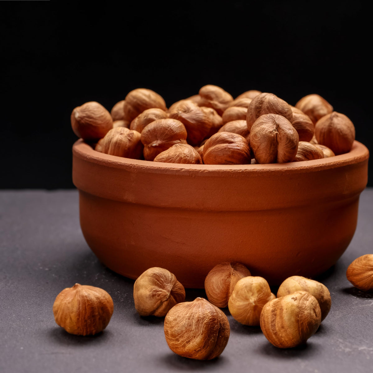 Anna and Sarah hazelnuts for baking, grinding into flour or topping.