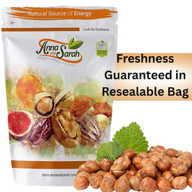 Anna and Sarah hazelnuts in pantry storage, keep fresh in cool place.