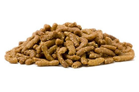Anna and Sarah honey roasted sesame sticks in resealable bag for easy snacking.