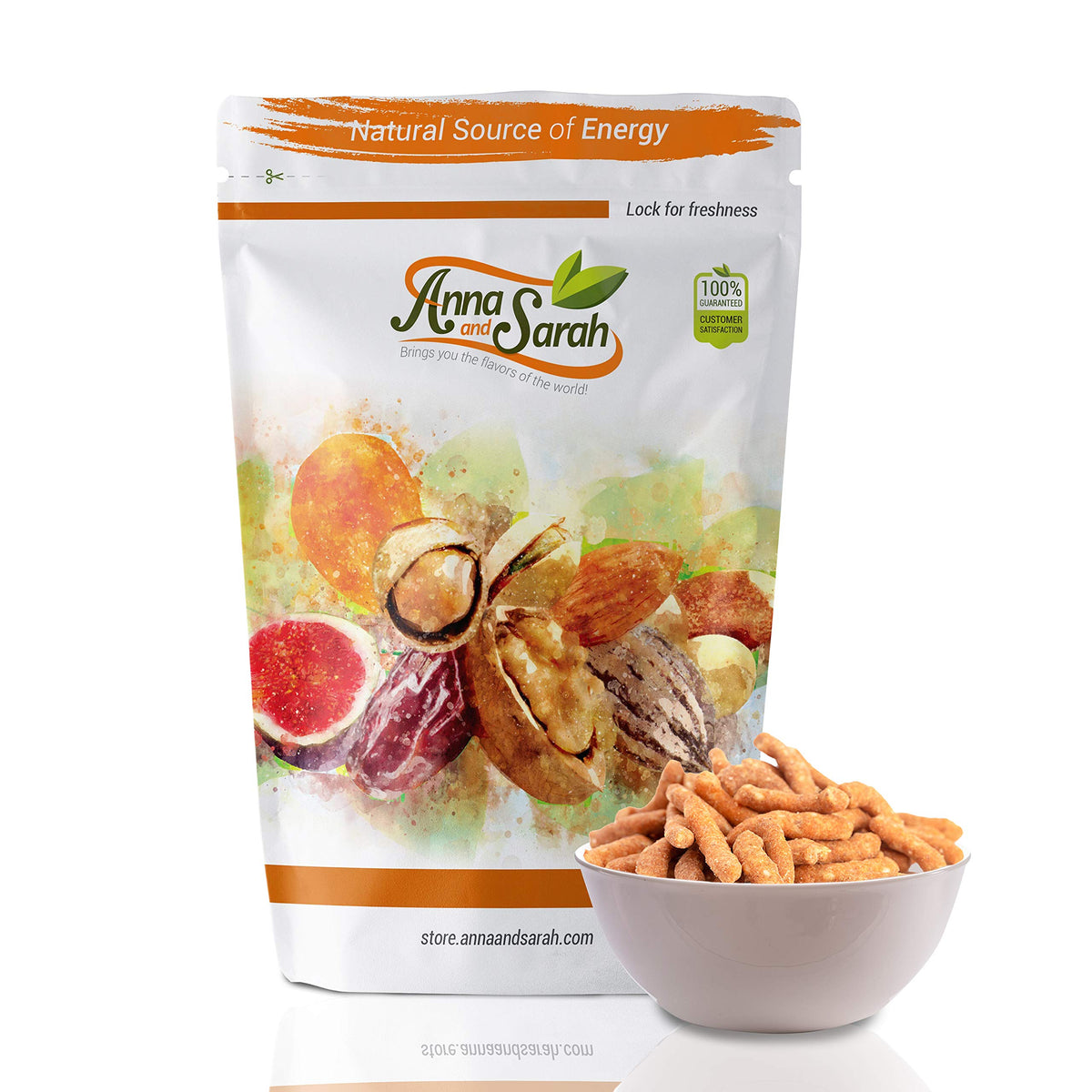 Anna and Sarah sticks pair with nuts or dried fruit for balance.