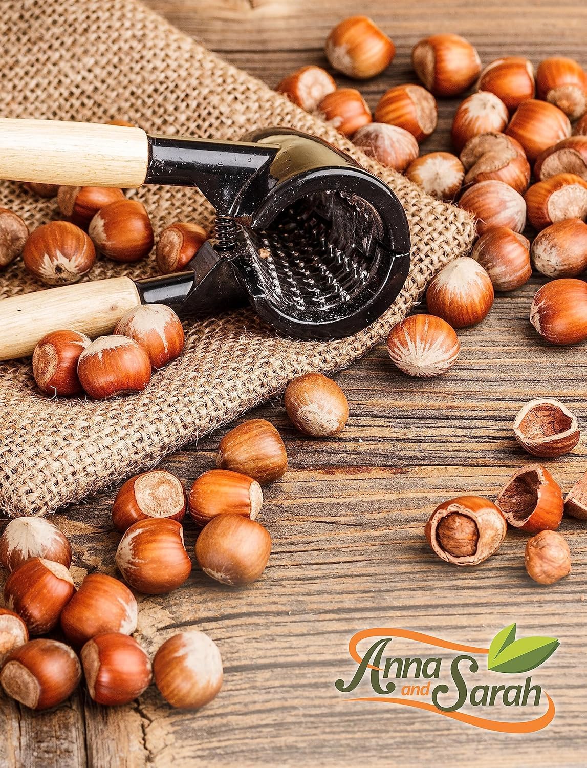 Anna and Sarah Oregon hazelnuts cracked open, ideal for toppings and recipes.