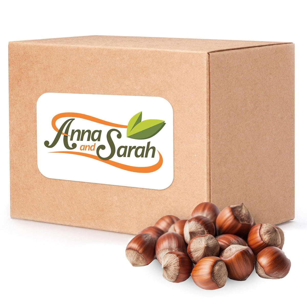 Anna and Sarah Oregon hazelnuts in shell, perfect for snacking with heart-healthy fats.