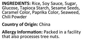 Anna and Sarah Oriental Rice Crackers on platter—shareable crunch for parties.