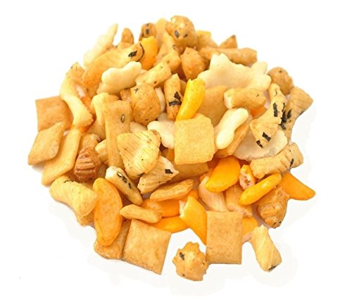 Anna and Sarah Oriental Rice Crackers resealable bag closeup—fresh, crunchy snack on demand.