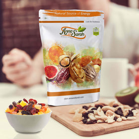Anna and Sarah raisins provide chewy texture in a balanced fruit mix