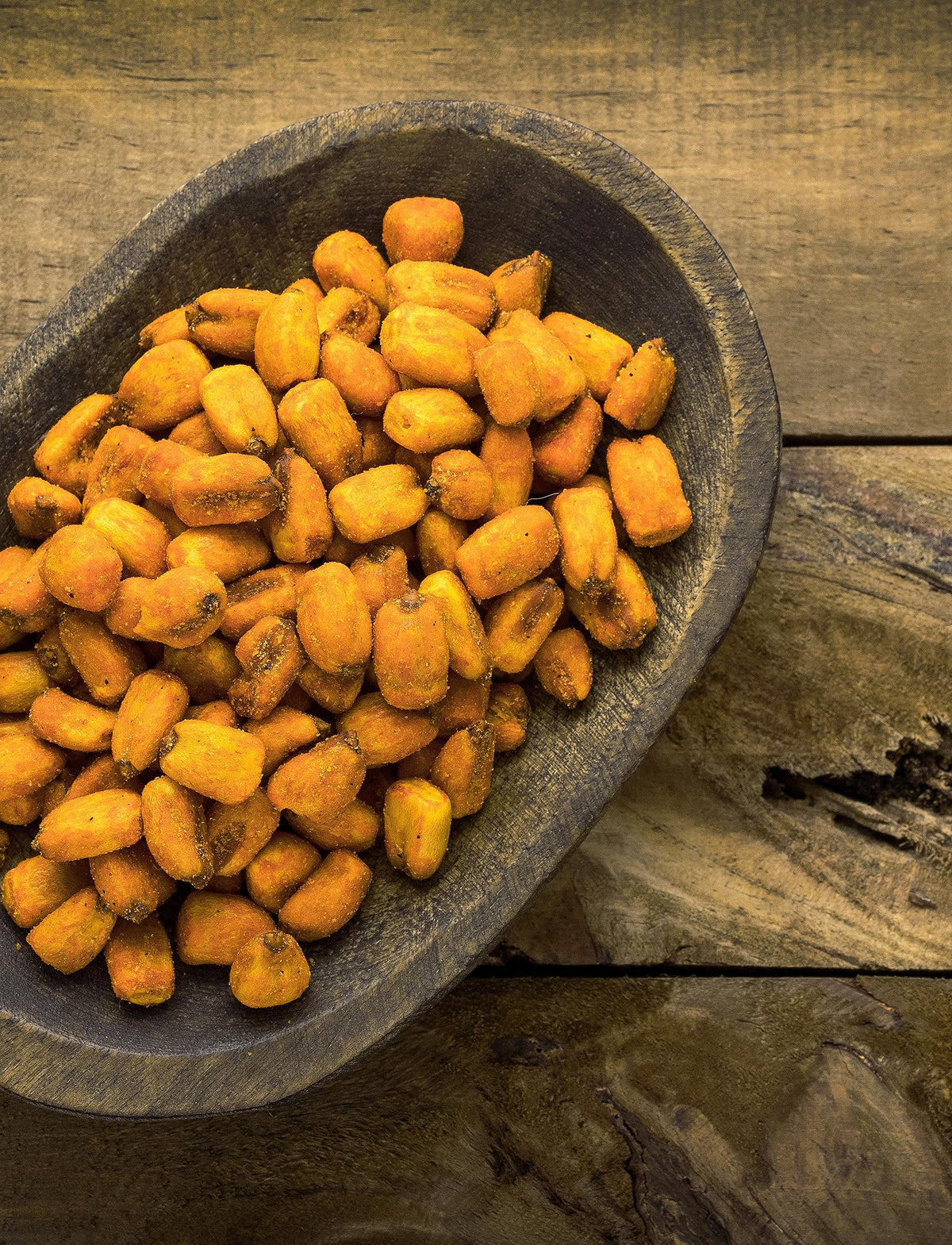 Anna and Sarah roasted salted corn nuggets closeup highlights texture.