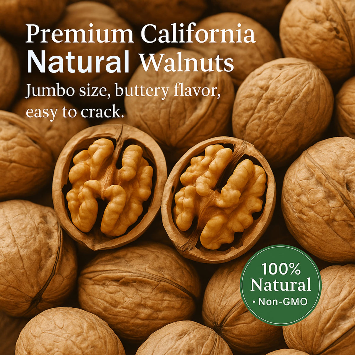 Anna and Sarah snack-ready walnuts in shell invite quick, wholesome moments.