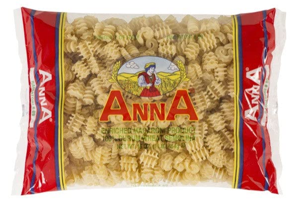 Anna Radiatore Pasta 89 – four 16 oz packs ideal for saucy weeknight meals