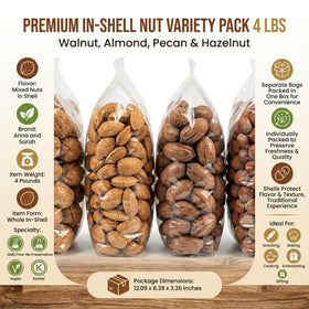 Anna and Sarah hazelnut in-shell close-up, earthy flavor hint.