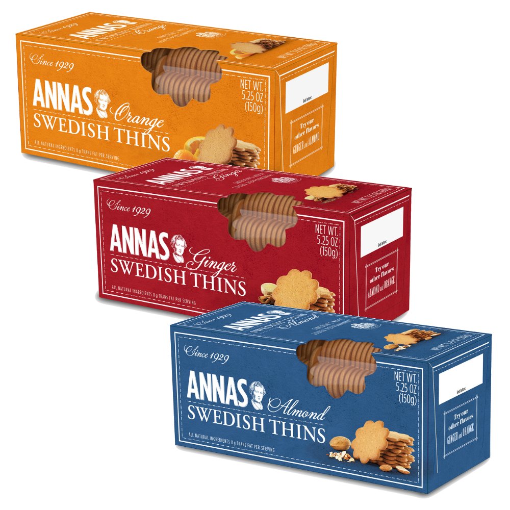 Anna's Ginger Thins Original Pack: crispy bites ideal with tea or coffee