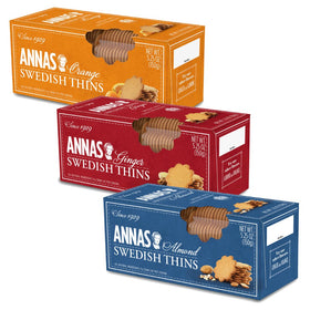 Anna's Ginger Thins Original Pack: crispy bites ideal with tea or coffee