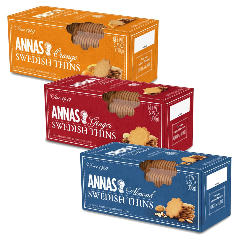Anna's Ginger Thins Original Pack: crispy bites ideal with tea or coffee