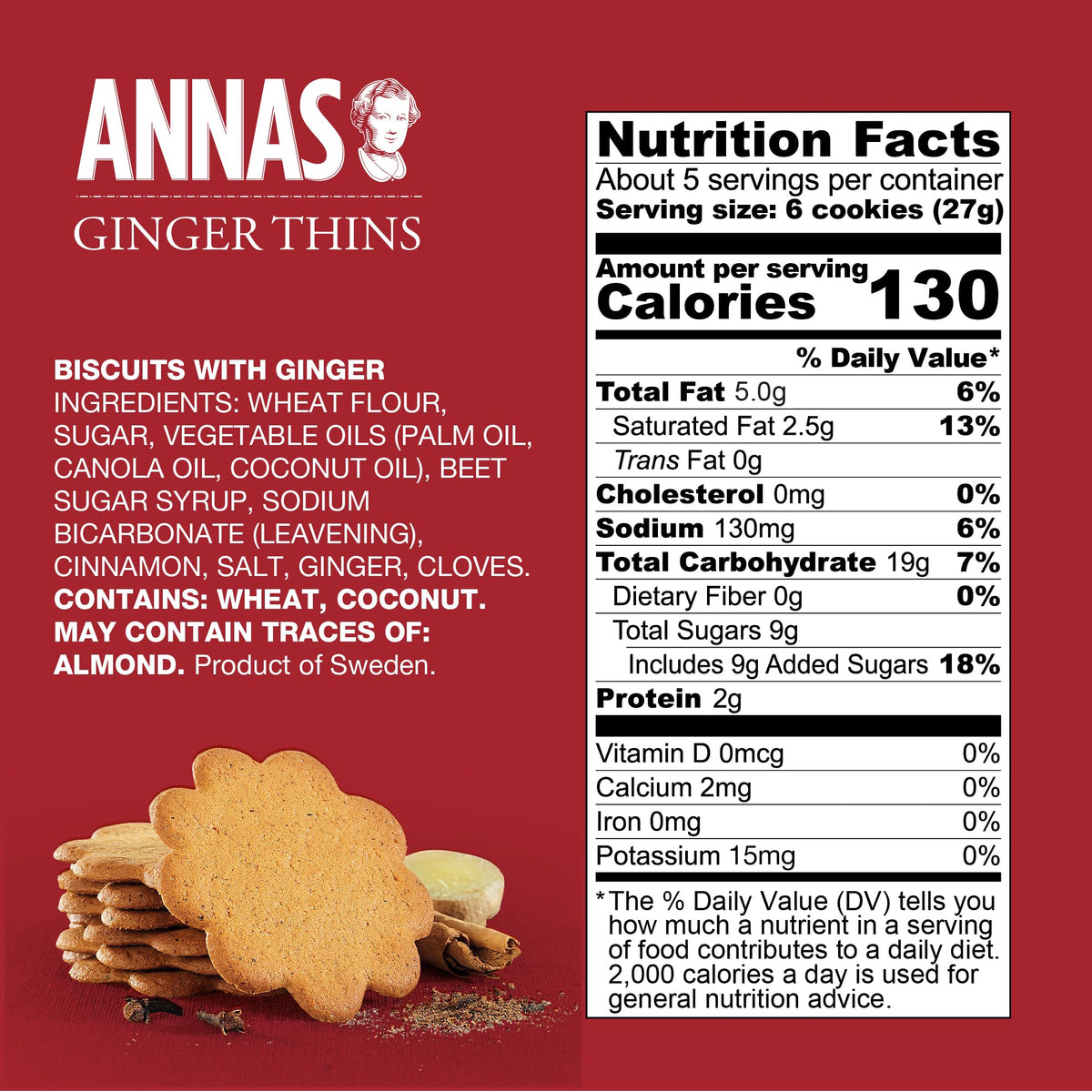 Annas Thins vegan-friendly cookies ready for dairy-free snacking.