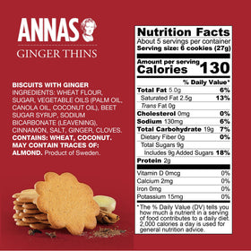 Annas Thins vegan-friendly cookies ready for dairy-free snacking.
