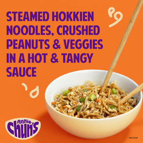 Annie Chun's Hokkien noodles with vegetables ready to enjoy.