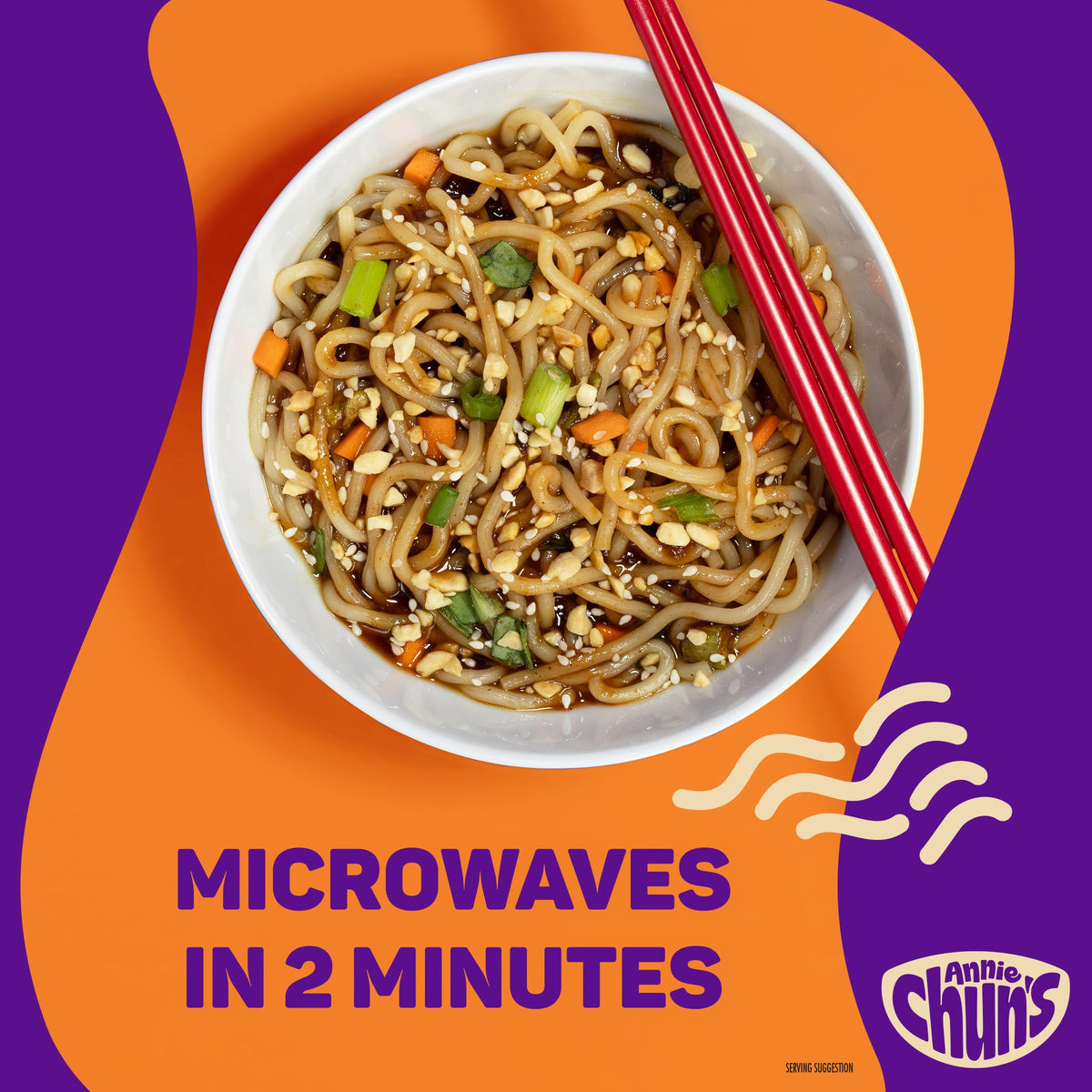 Annie Chun's microwave-ready step heats in minutes.