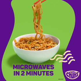 Annie Chun's Pad Thai bowl microwave-ready packaging, convenient for office lunches.