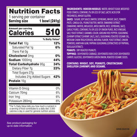 Annie Chun's Pad Thai bowl pack display, six convenient meals.