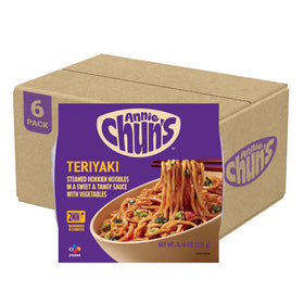 Annie Chun's Teriyaki Noodle Bowl front label signals quick, satisfying meals.