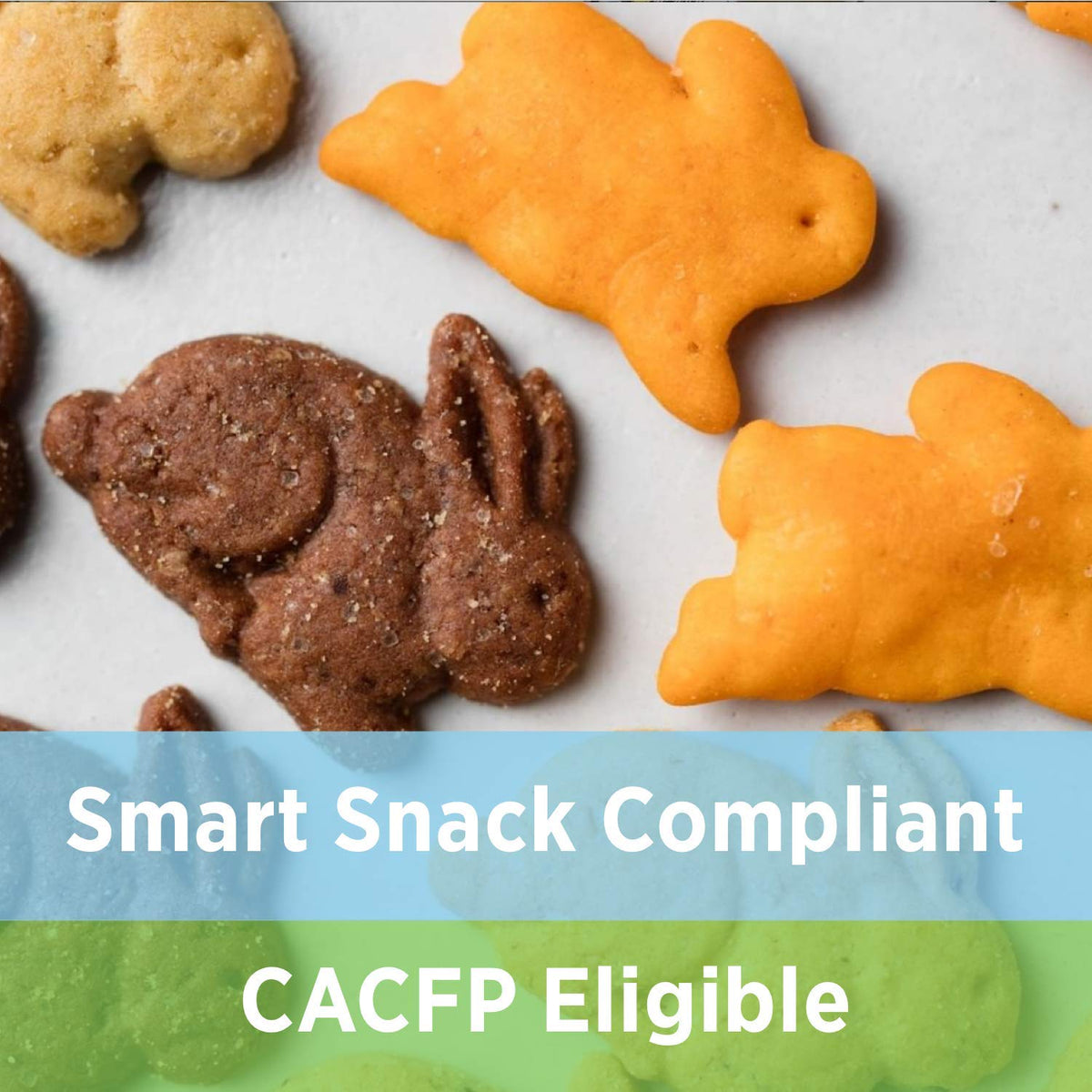 Annie's Cheddar Bunny Crackers in a lunchbox, ready for school.