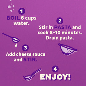 Annie's Deluxe Gluten Free Shells quick prep guide shows easy dinner steps.
