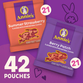 Annie's Organic Bunny Fruit Snacks Berry Patch pouch ideal for after-school treats.