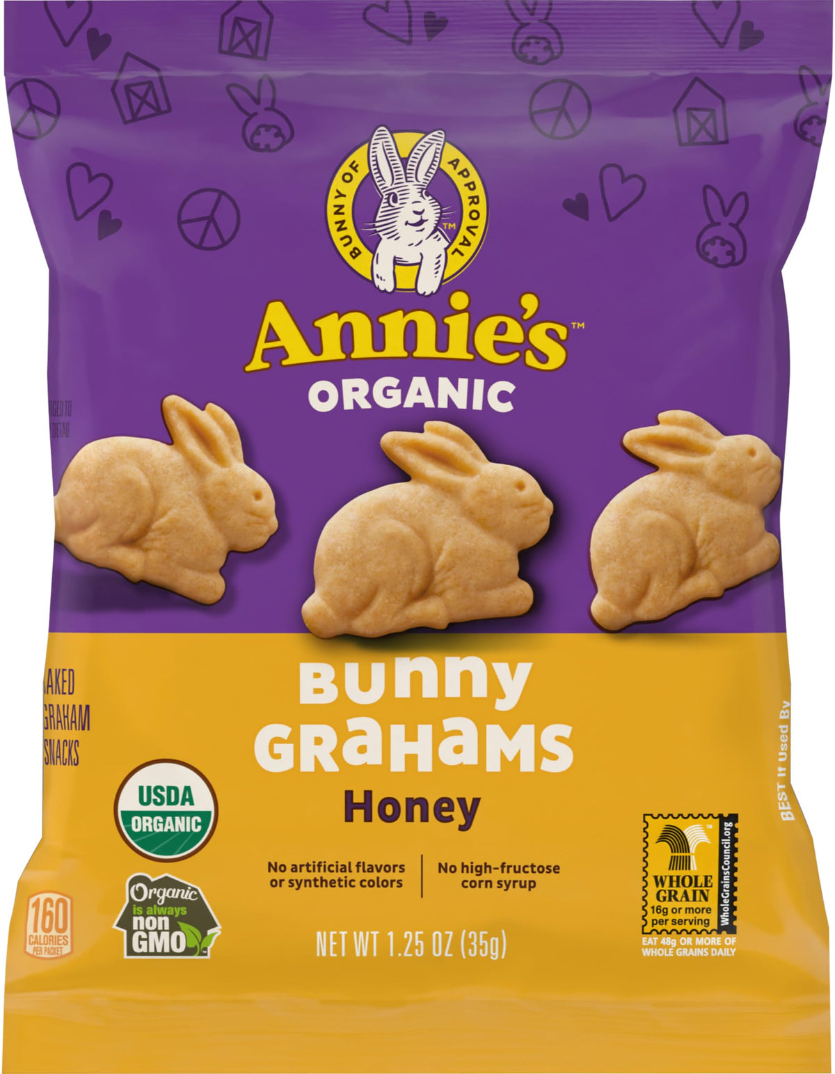 Annie's Honey Bunny Grahams new look packaging arriving soon.