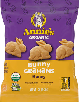 Annie's Honey Bunny Grahams new look packaging arriving soon.