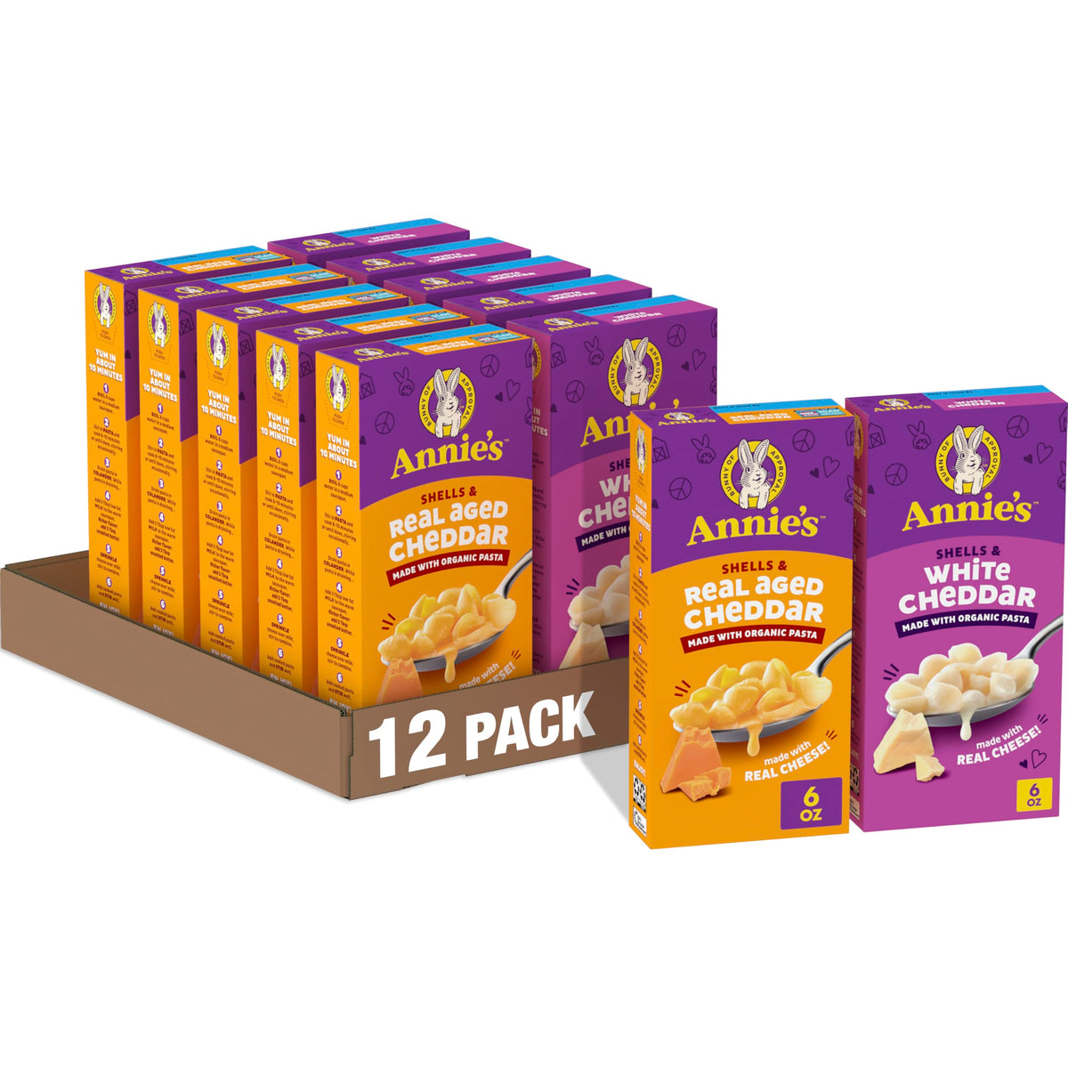 Annie's Shells White Cheddar box for quick weeknight dinners