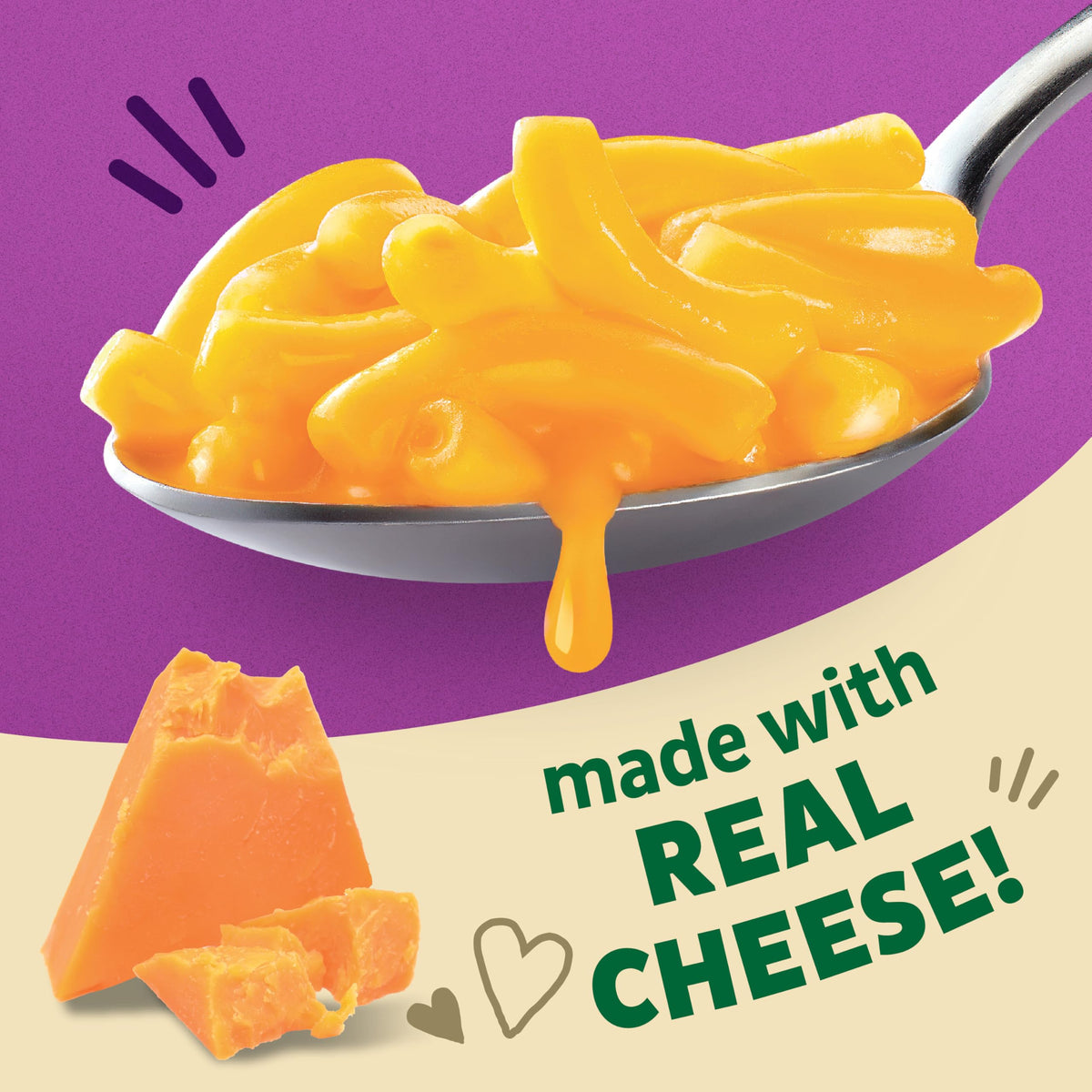 Box label showing USDA Organic and real cheese information.