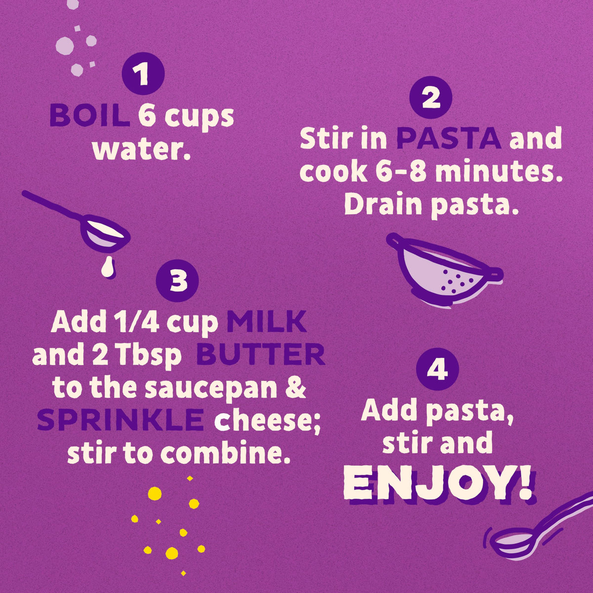 Kid-friendly meal idea featuring Annie's mac and cheese with side options.