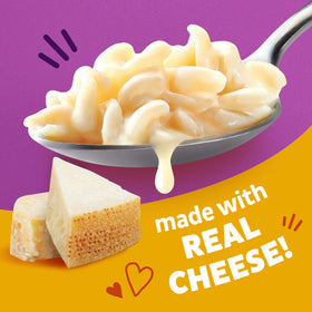 Annie's Spirals showcasing creamy cheese sauce for quick, kid-friendly meals.