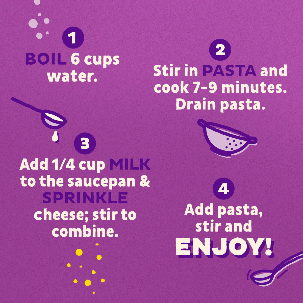 Organic pasta and real cheese in Annie's Mac shells for a tasty, simple option.