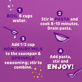 Annie's vegan pasta shells ideal for a kid-friendly meal.