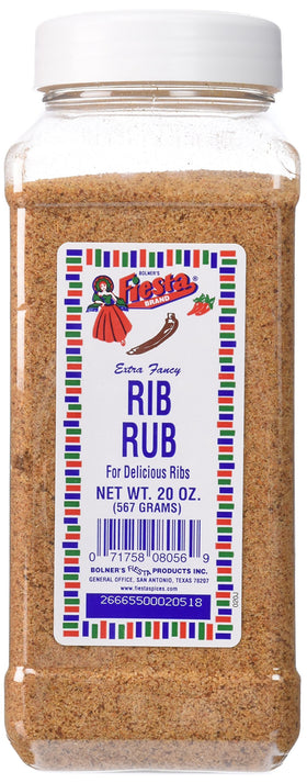 Anogol Bolner's Fiesta Rib Rub 20oz bottle packshot, premium seasoning