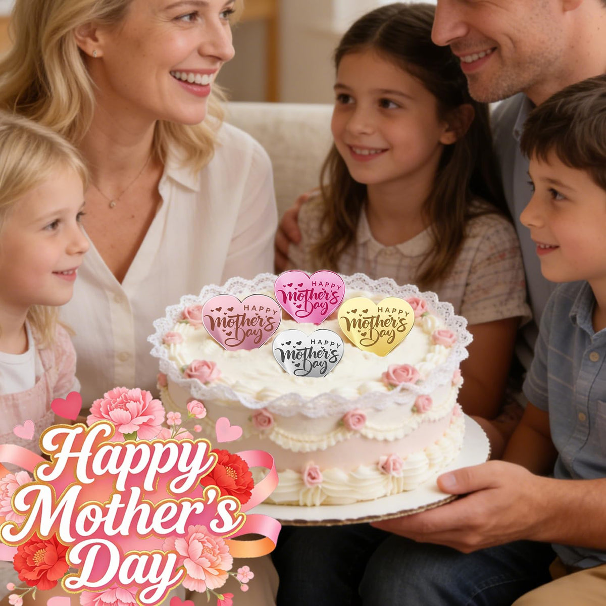Ansee durable acrylic topper is reusable for year-round events.