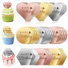 Ansee Happy Birthday heart gold topper adds glam to cakes