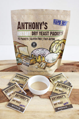 Anthony's gluten-free yeast helps crusts and baked goods stay gluten-free.