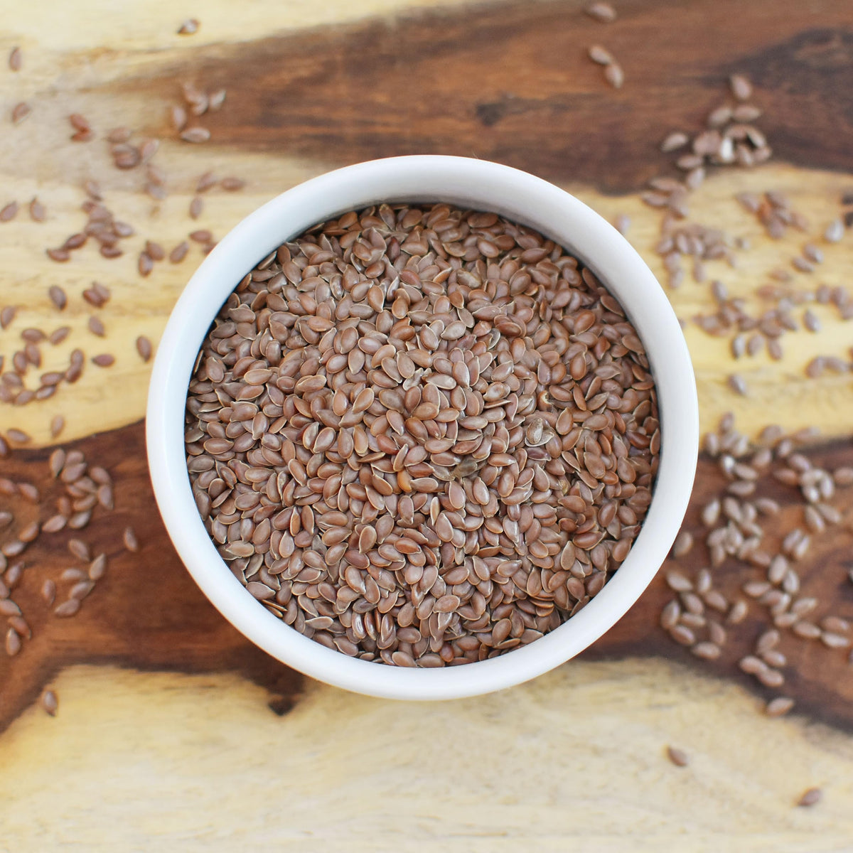 Anthony's Organic Brown Flaxseed close-up showing seed texture