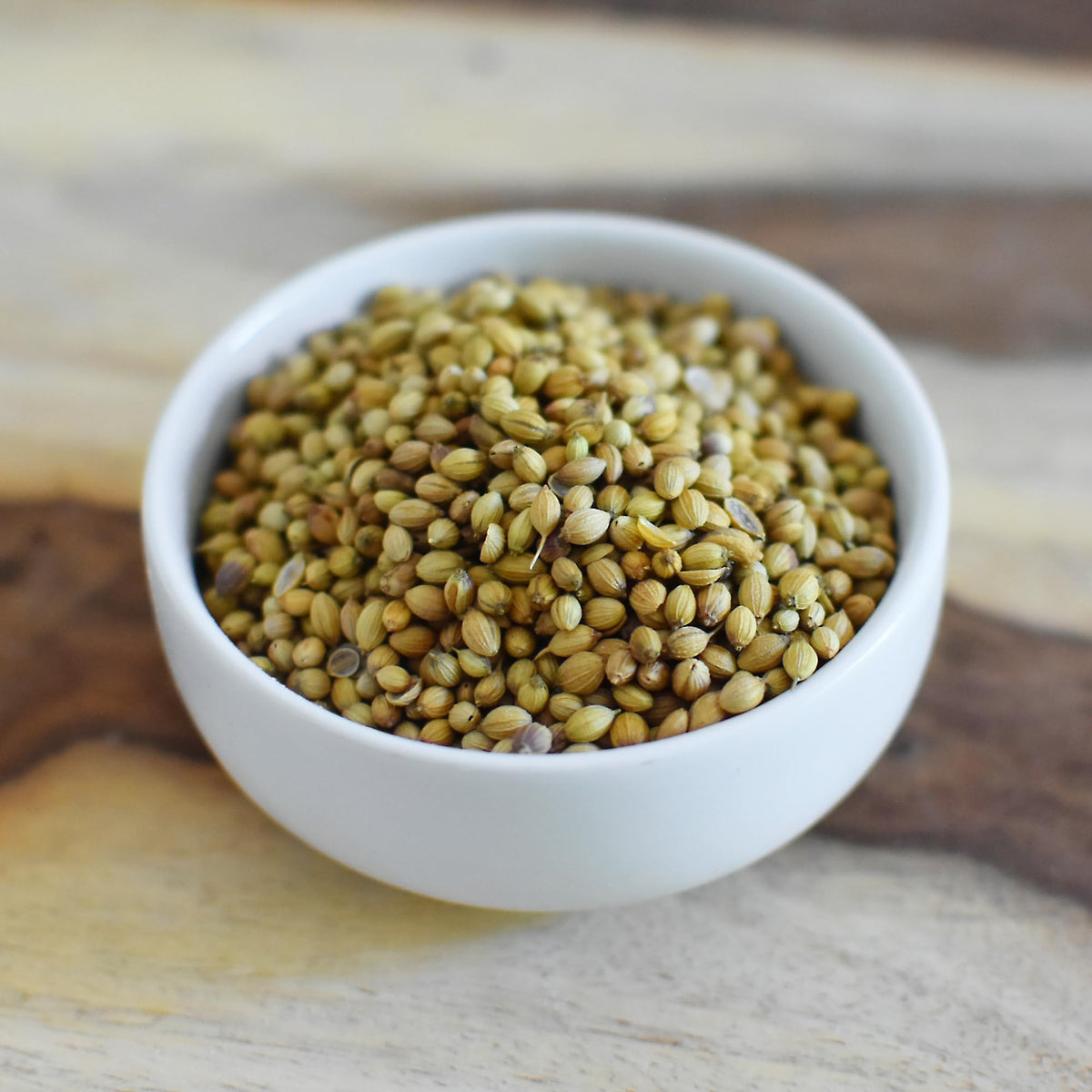 Anthony's Organic coriander seeds for pickling and spice blends in a home kitchen.