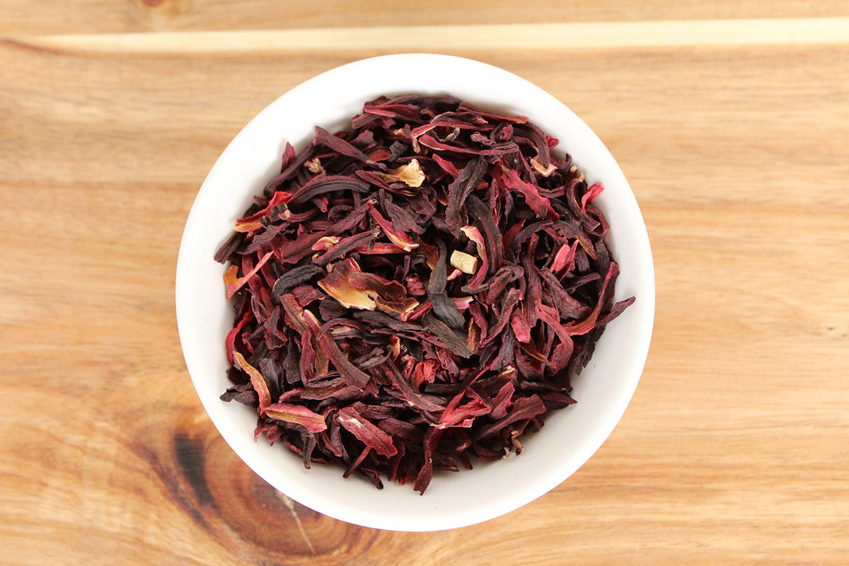 Anthony's Organic Hibiscus Flowers packed in the USA for convenient home use.