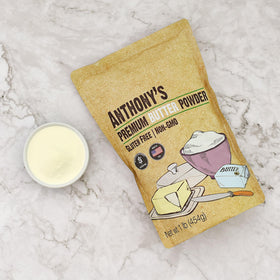 Anthony's Premium Butter Powder versatile for home cooking and on-the-go meals.