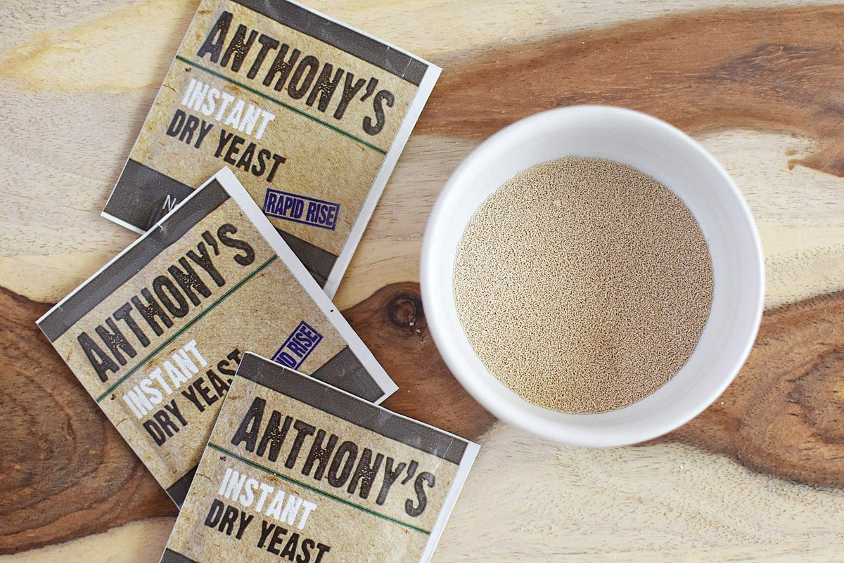 Anthony's yeast powers pizza dough, dinner rolls, and breads with reliable rise.