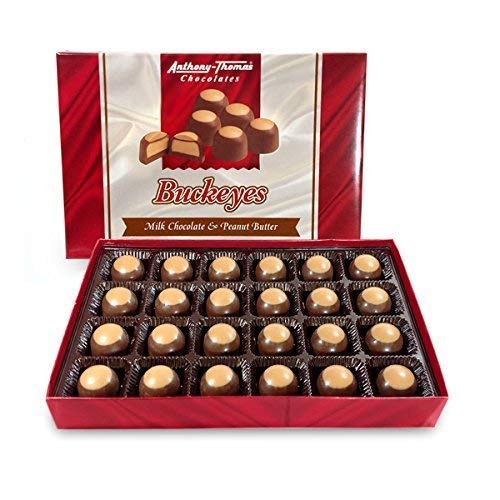 Anthony Thomas Buckeyes 24-count box, ideal for gifting at gatherings.
