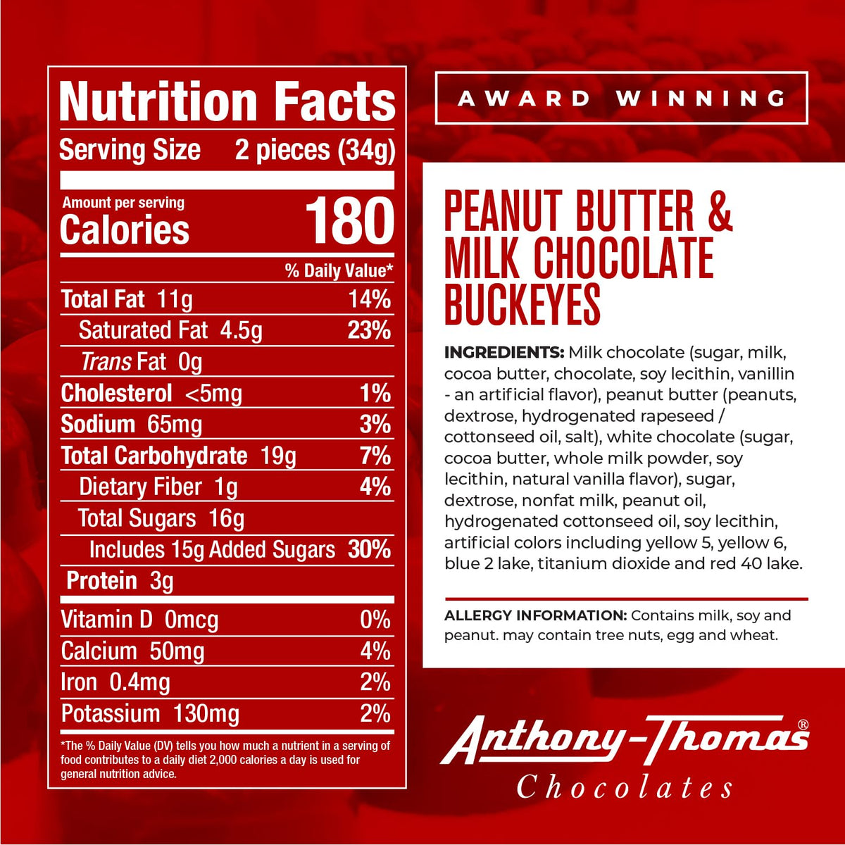 Anthony-Thomas Buckeyes box back, ideal for party favors