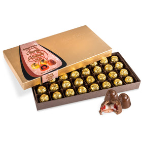 Anthony Thomas Cherry Cordials milk chocolate box, ideal for gifting and sharing.